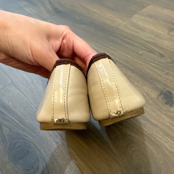 Japanese Leather Bow Ballerinas Woman Bow Knot Loafer Shoes Apricot Size US 6 - Picture 10 of 17